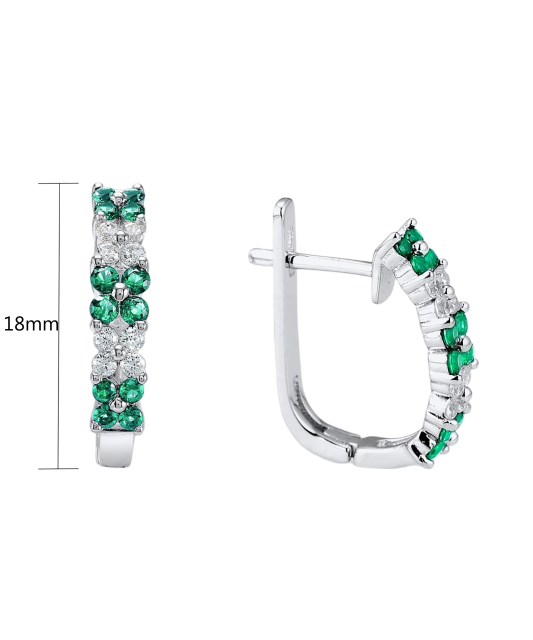 Sudraba auskari ar cirkonijiem - Goldinga