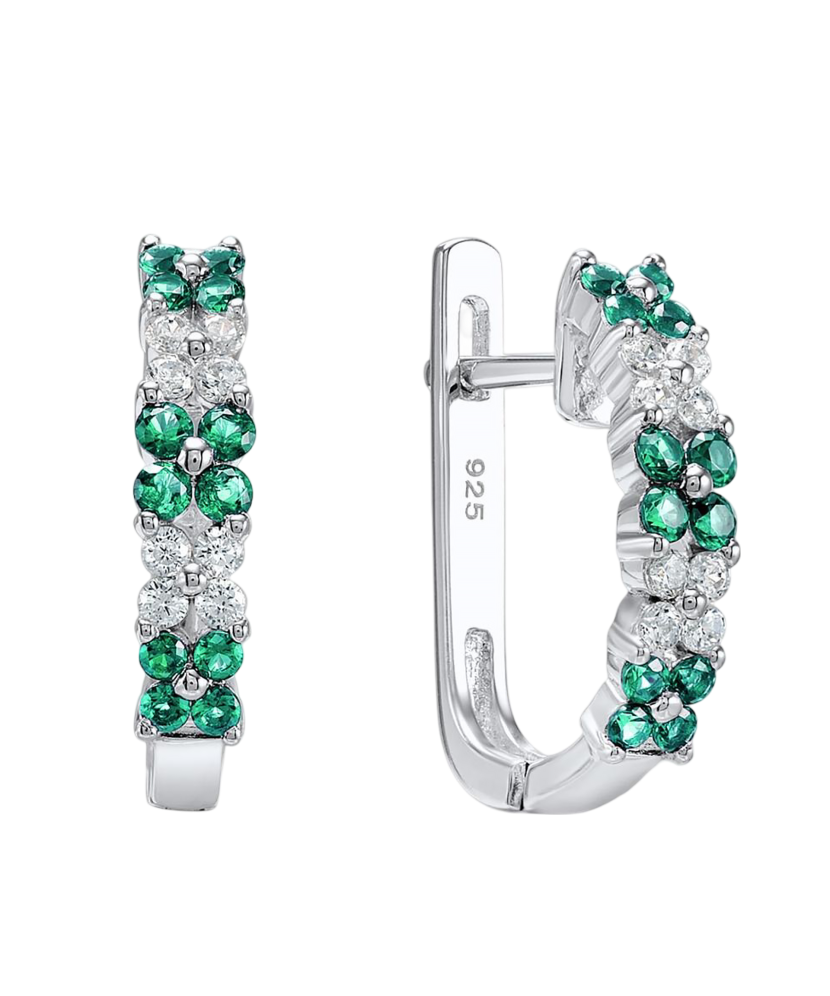 Sudraba auskari ar cirkonijiem - Goldinga