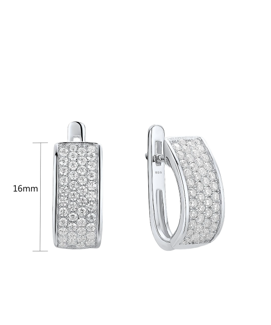 Sudraba auskari ar cirkonijiem - Goldinga