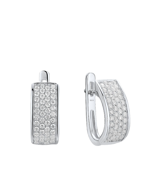 Sudraba auskari ar cirkonijiem - Goldinga