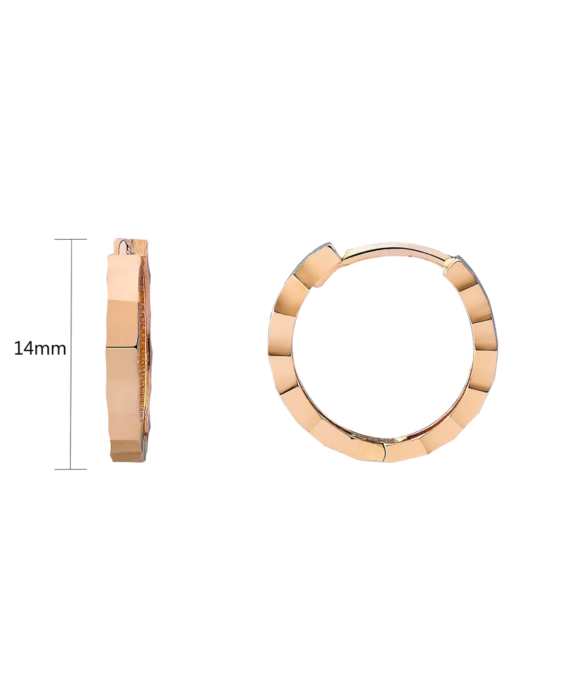 Золотые серьги кольца