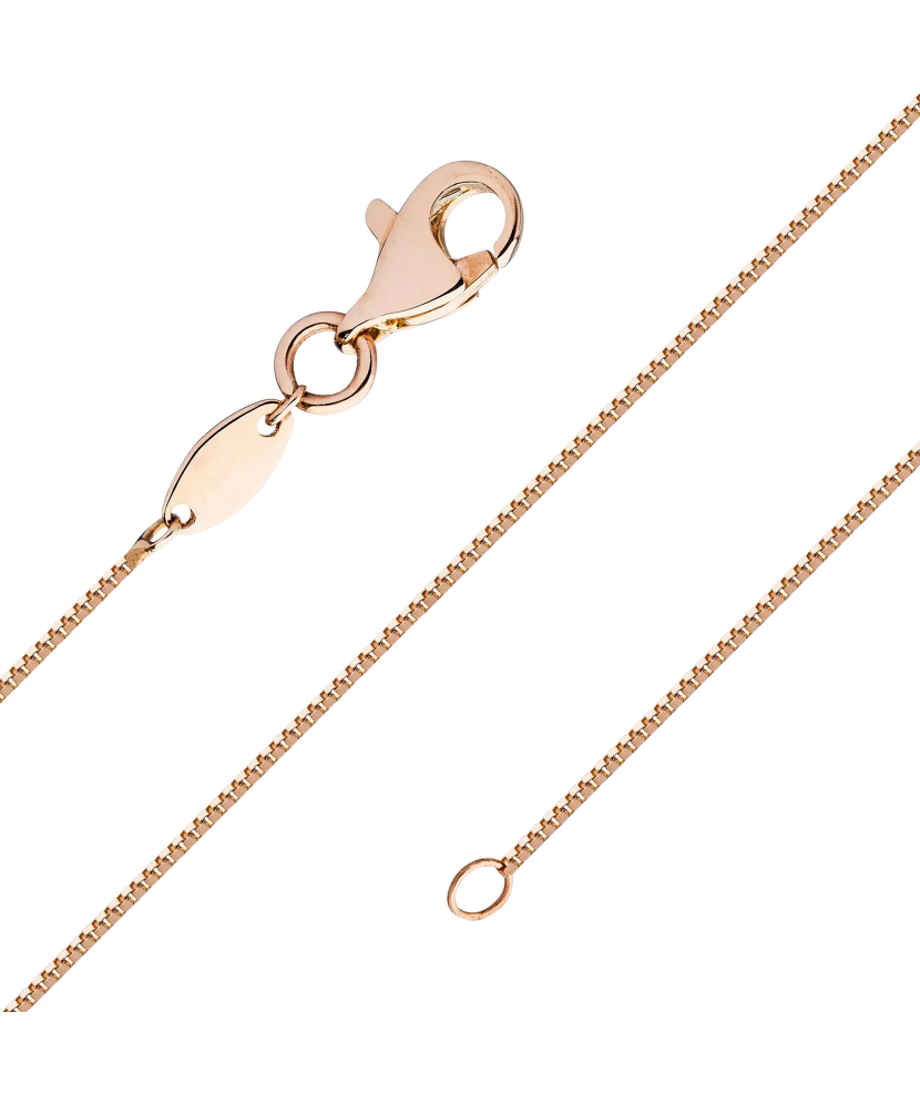 Auksinė vientisa grandinėlė "Box" 0.6mm - Goldinga