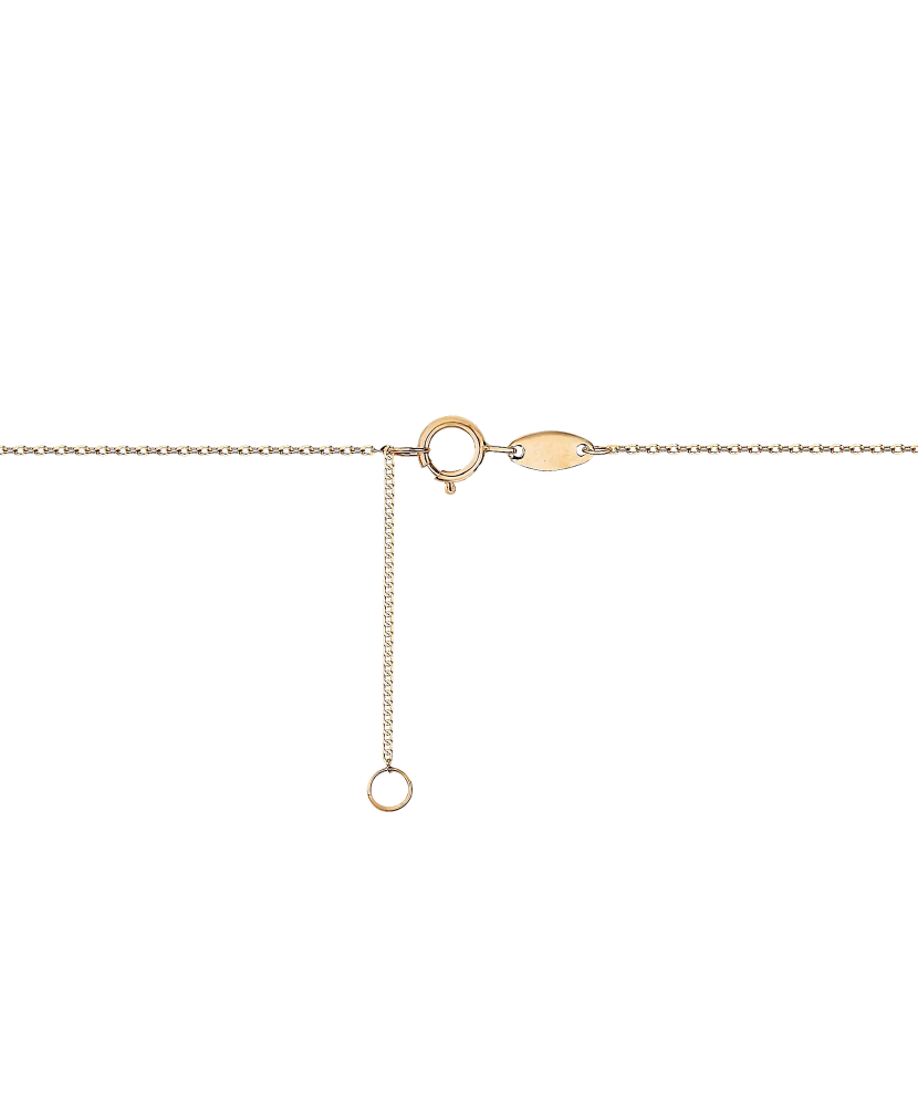 Zelta ķēdīte ar cirkonija piekariņu "Sirsniņa" - Goldinga