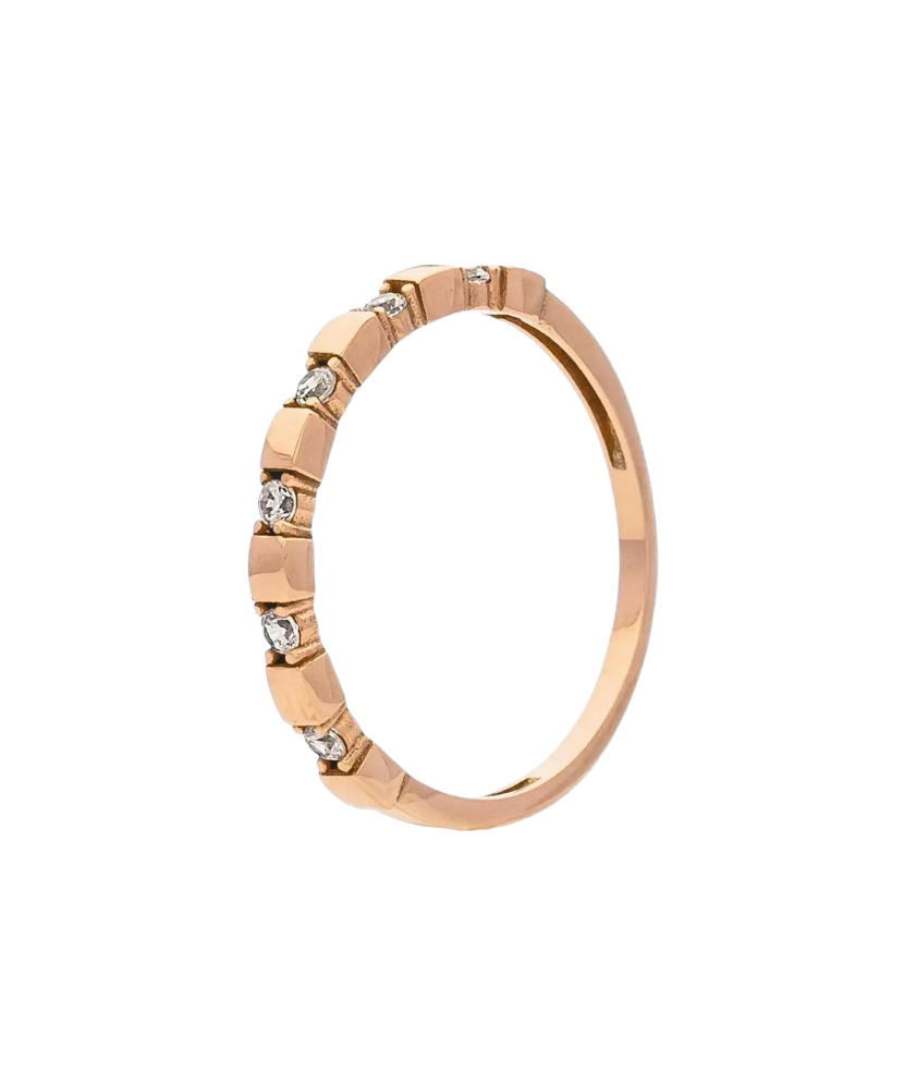 Золотое кольцо с цирконами