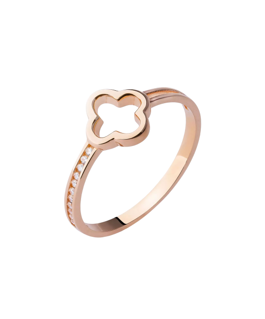 Zelta gredzens ar cirkonijiem