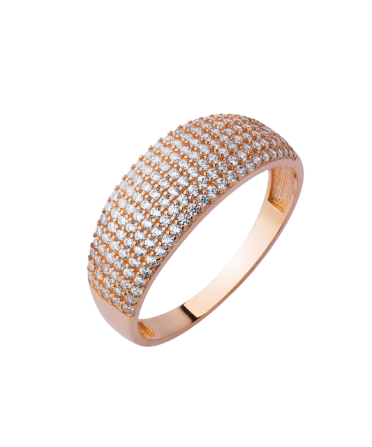 Zelta gredzens ar cirkonijiem