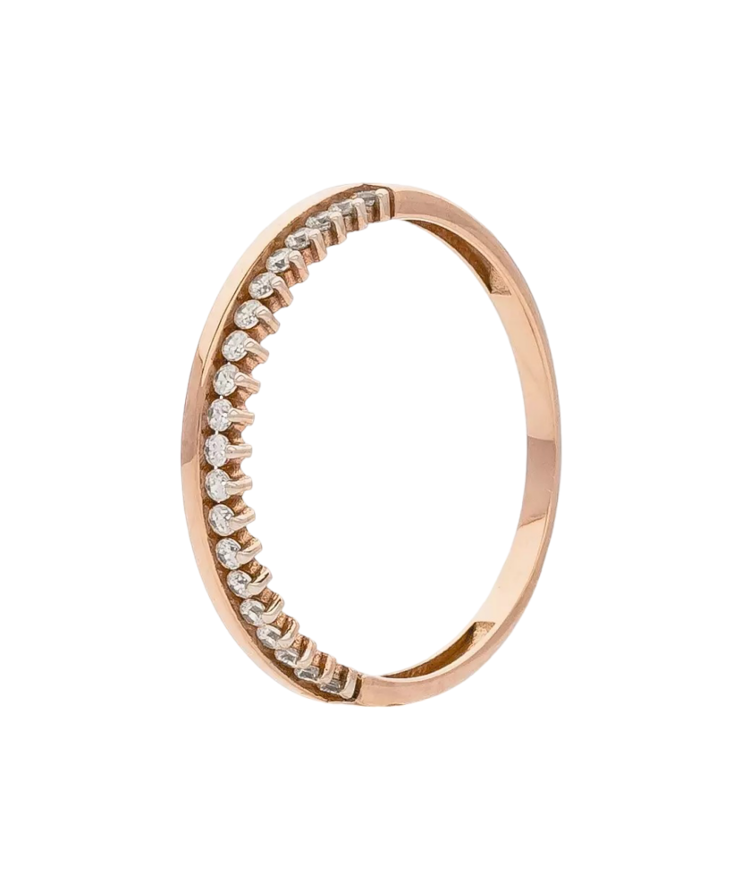 Zelta gredzens ar cirkonijiem - Goldinga