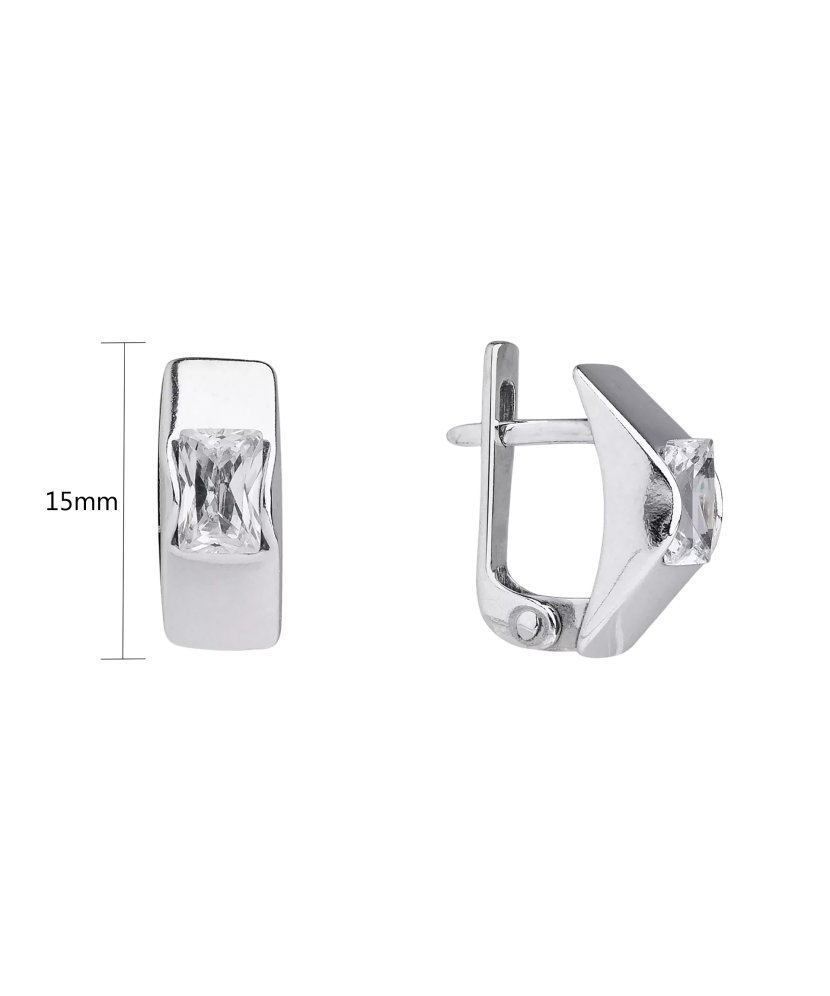 Sudraba auskari ar cirkoniju