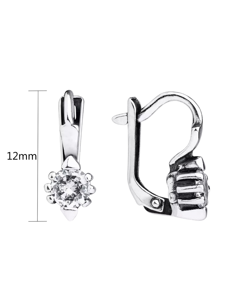 Sudraba auskari ar cirkonijiem