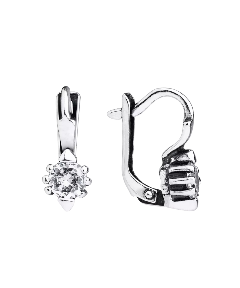 Sudraba auskari ar cirkonijiem