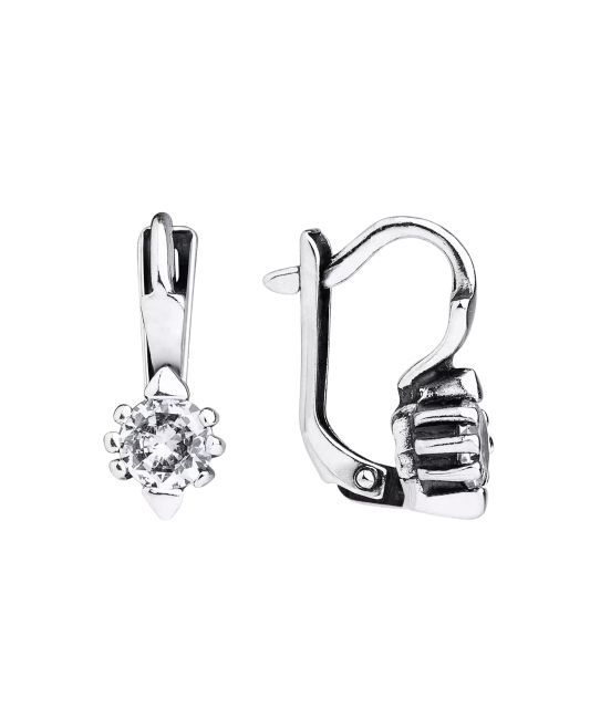 Sudraba auskari ar cirkonijiem