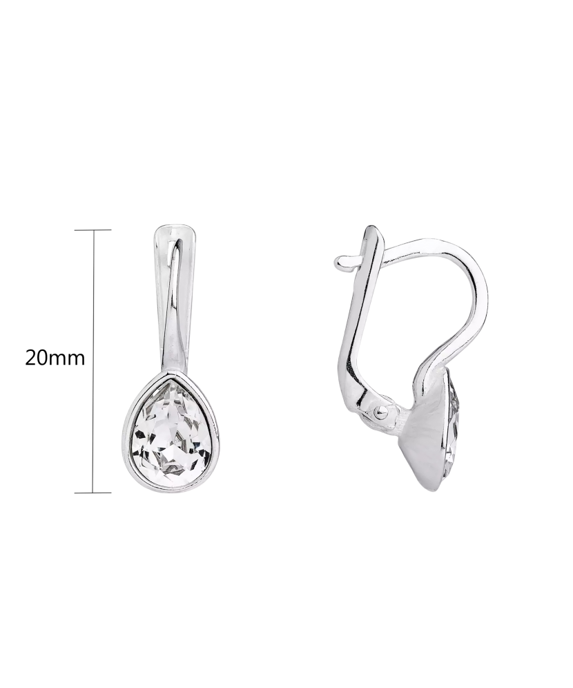 Серебряные серьги с кристаллами