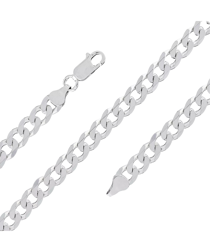 Sudraba rokassprādze "Curb" - Goldinga