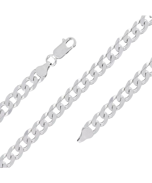 Серебряный браслет "Curb"