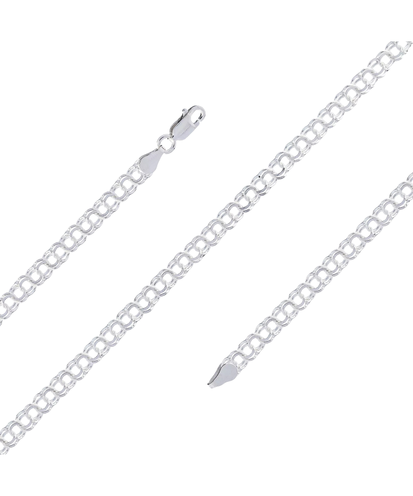 Sudraba rokassprādze "Bismark" 4.5mm - Goldinga