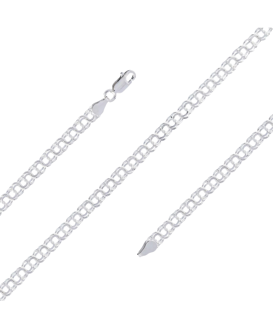 Sudraba rokassprādze "Bismark" 4.5mm - Goldinga