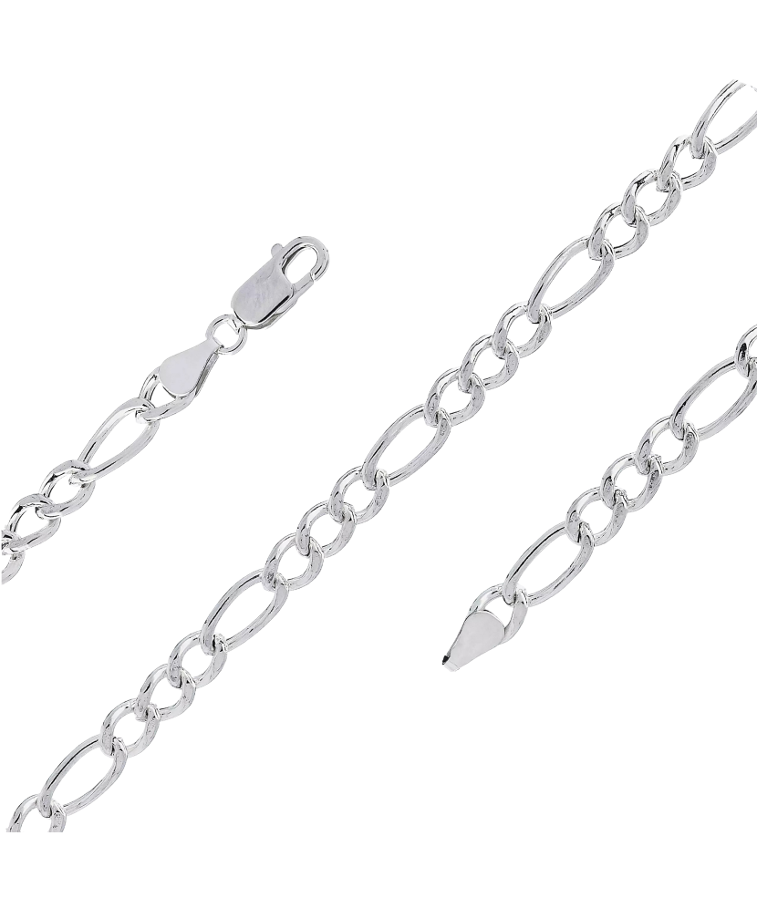 Серебряный браслет "Figaro"