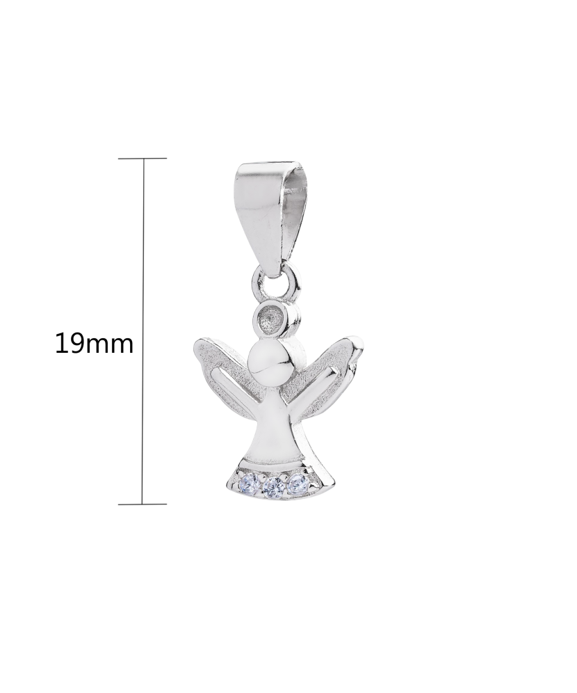Серебряный подвеска с цирконами „ангельский“