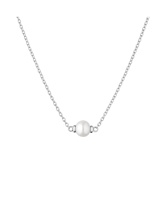 Apzeltīta sudraba ķēdīte ar pērli