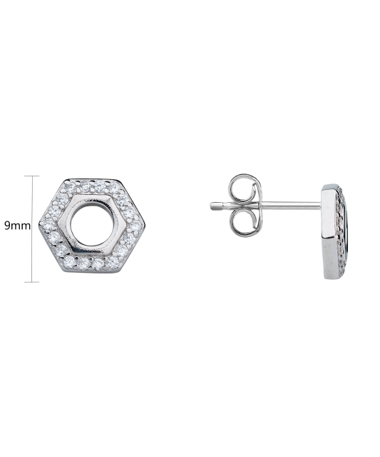 Sudraba auskari ar cirkonijiem