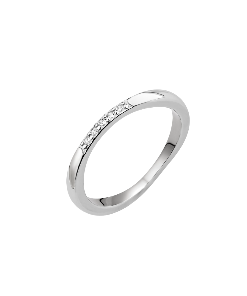 Sudraba gredzens ar cirkonijiem