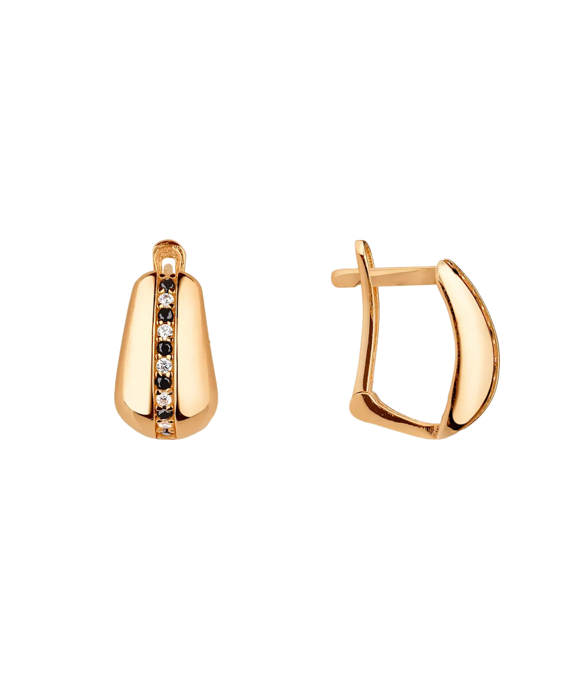 Zelta auskari ar cirkonijiem