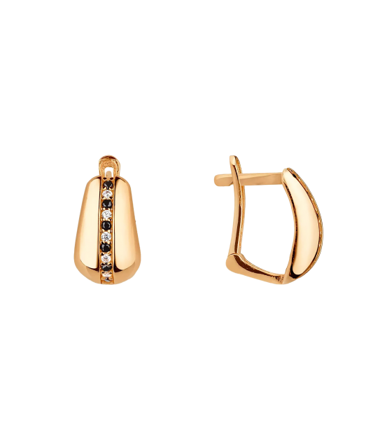 Zelta auskari ar cirkonijiem