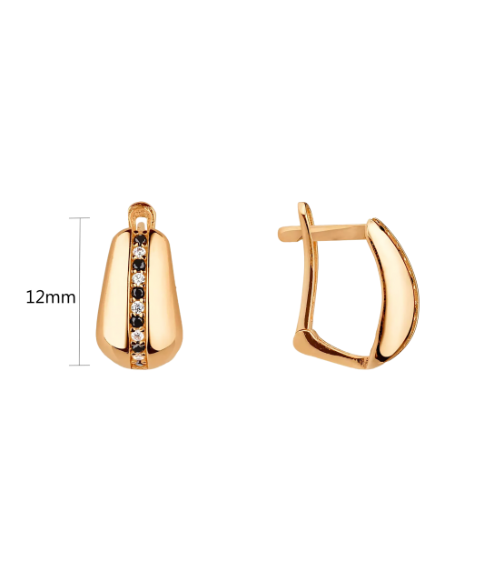 Zelta auskari ar cirkonijiem