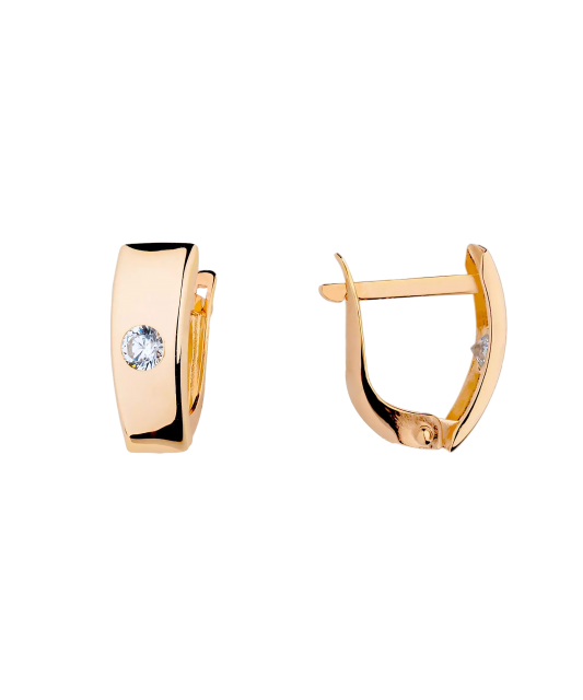 Zelta auskari ar cirkonijiem - Goldinga