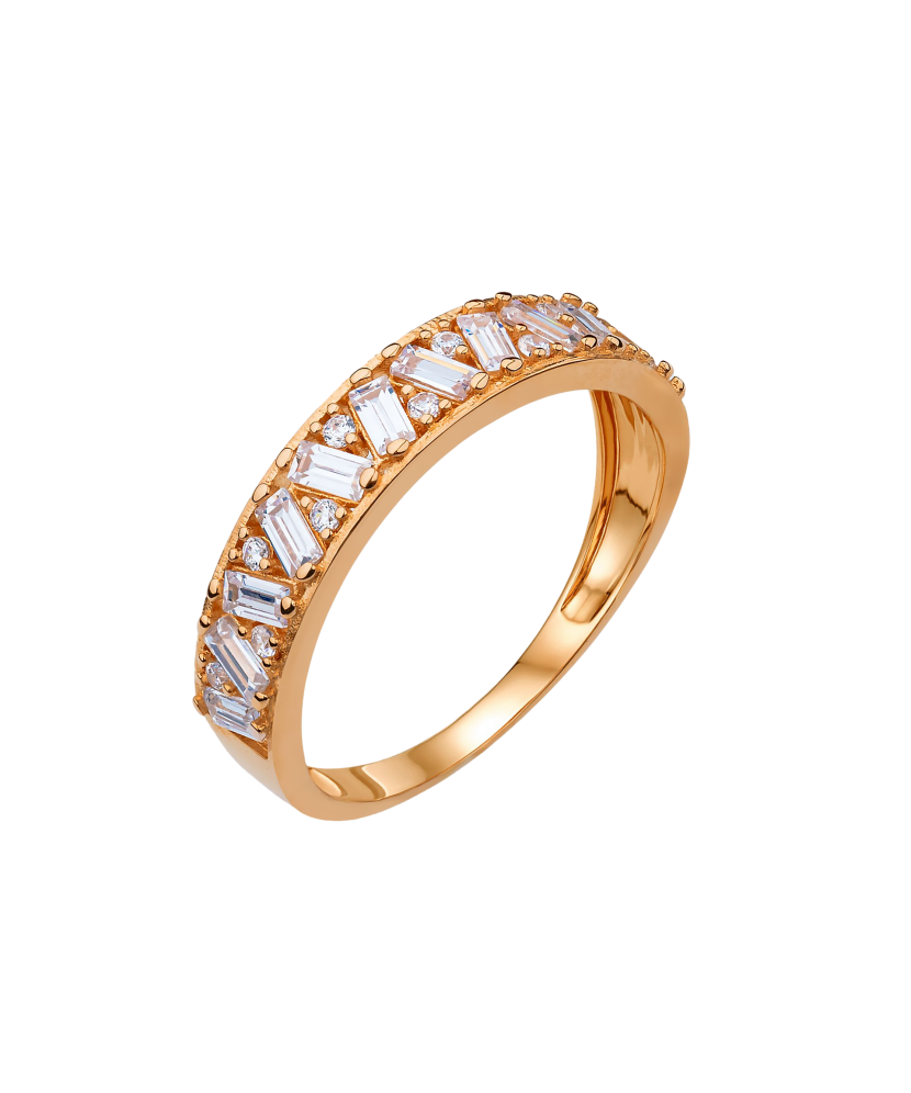 Zelta gredzens ar cirkonijiem