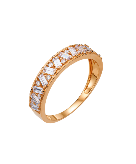 Золотое кольцо с цирконами