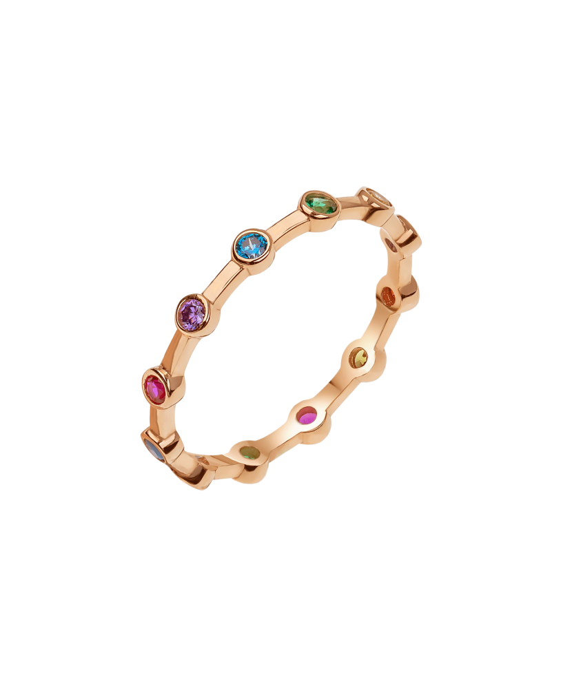 Zelta gredzens ar cirkonijiem