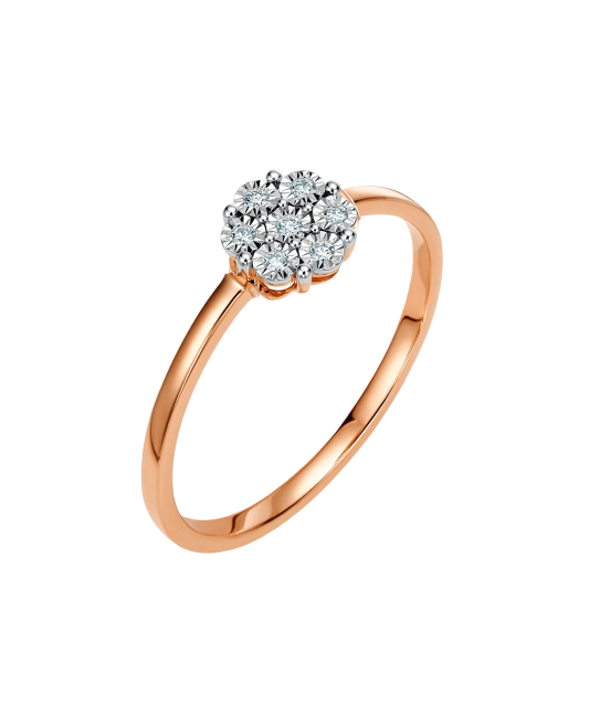 Zelta gredzens ar briljantiem