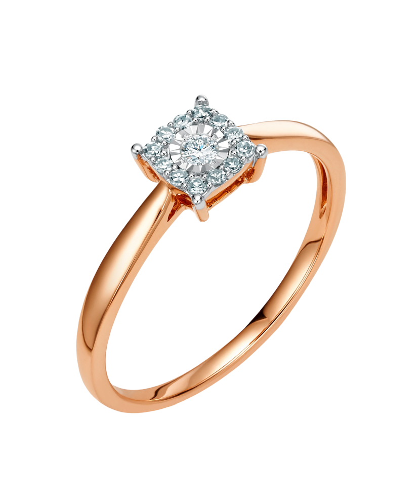 Zelta gredzens ar briljantiem - Goldinga