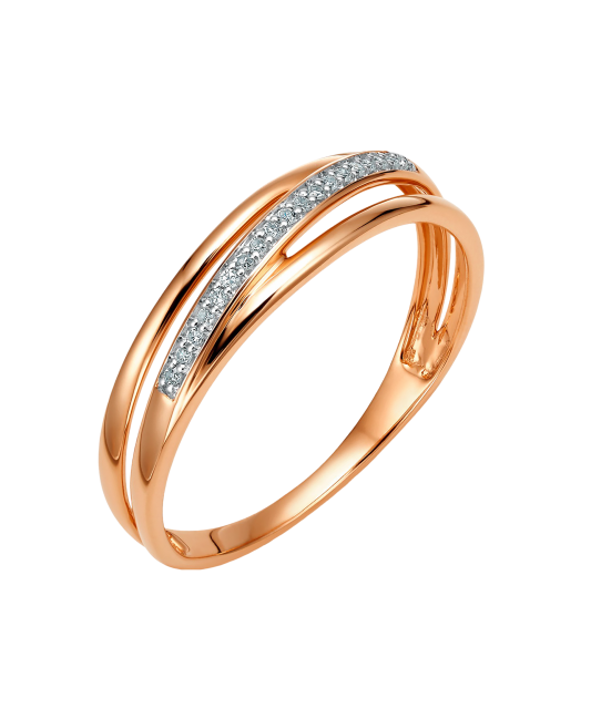 Zelta gredzens ar briljantiem