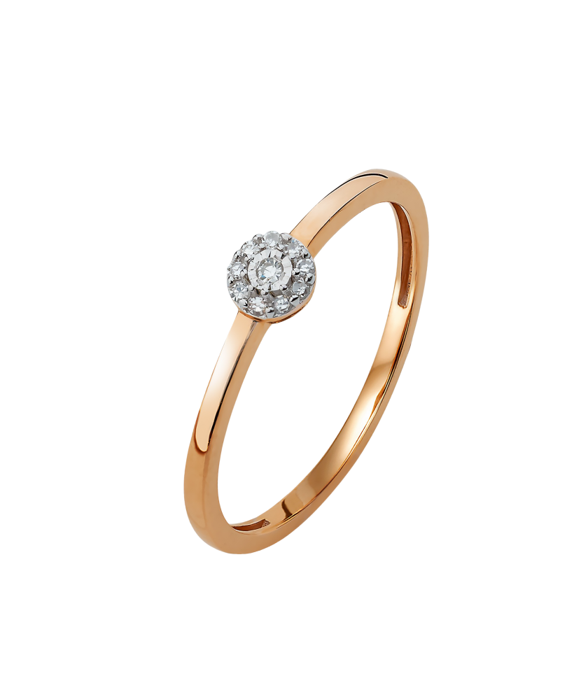 Золотое кольцо с бриллиантами