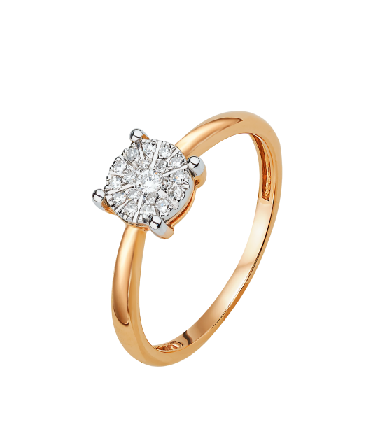 Zelta gredzens ar briljantiem - Goldinga