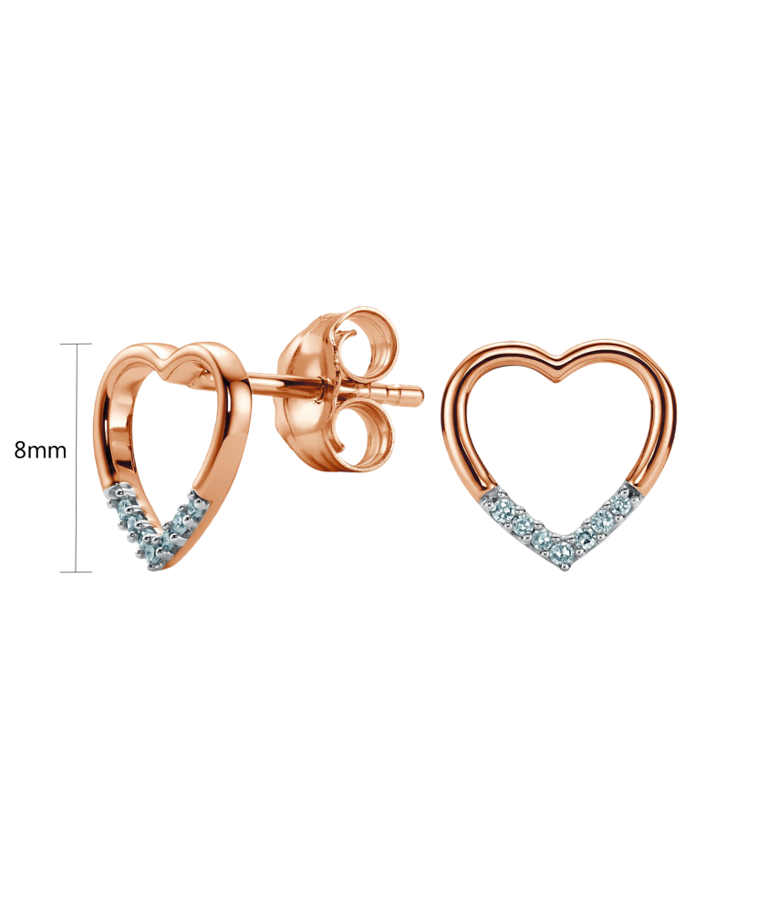 Zelta auskari ar briljantiem "Sirsniņa"