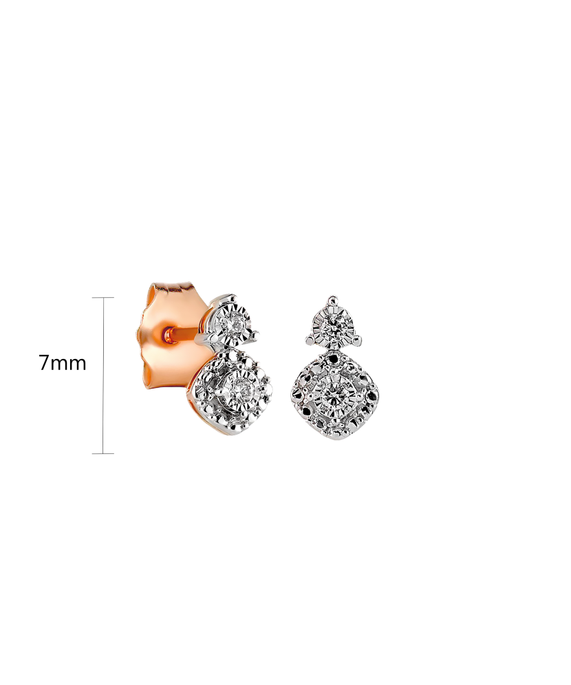 Zelta auskari ar briljantiem