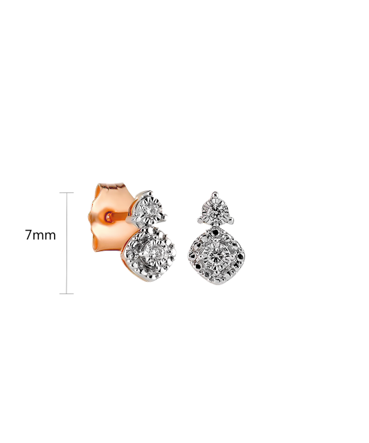 Zelta auskari ar briljantiem