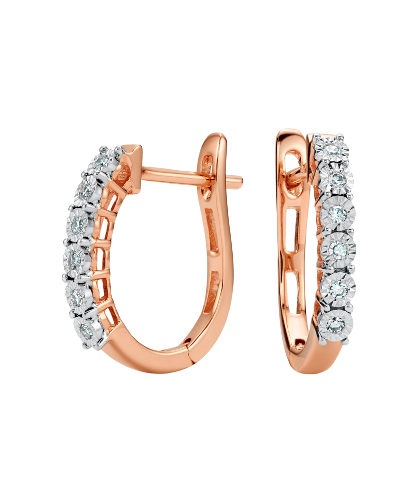 Zelta auskari ar briljantiem