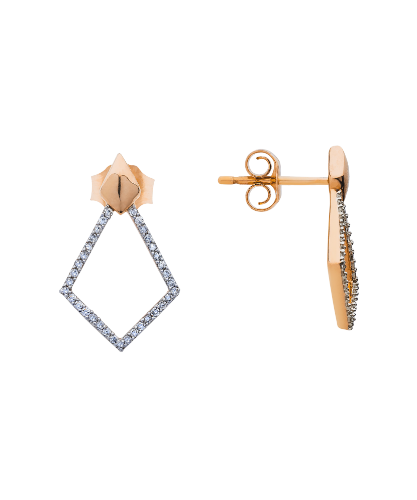 Zelta auskari ar briljantiem