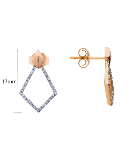 Zelta auskari ar briljantiem