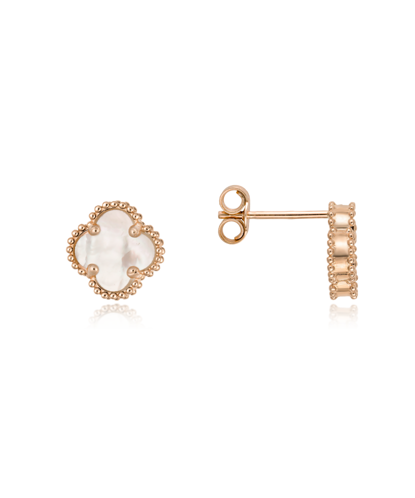 Zelta auskari ar perlamutru