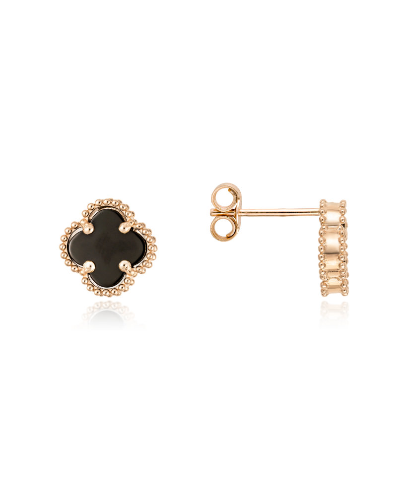 Zelta auskari ar emalju