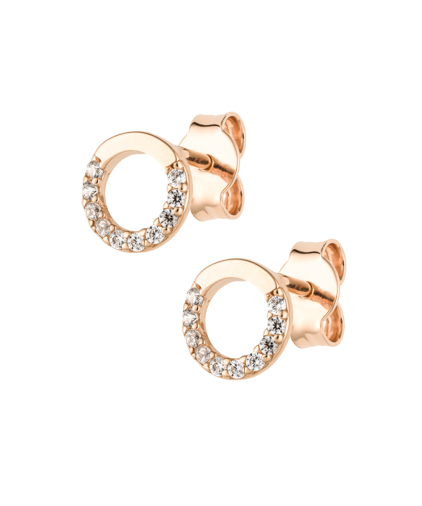 Zelta auskari ar cirkonijiem