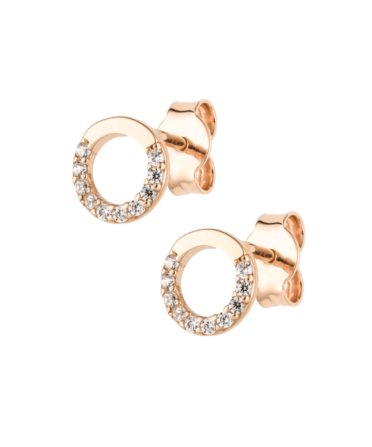 Zelta auskari ar cirkonijiem