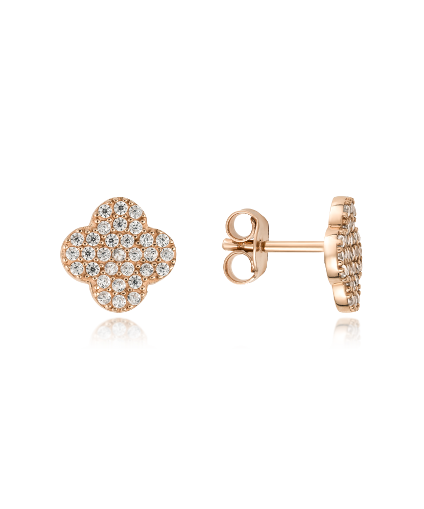 Zelta auskari ar cirkonijiem - Goldinga