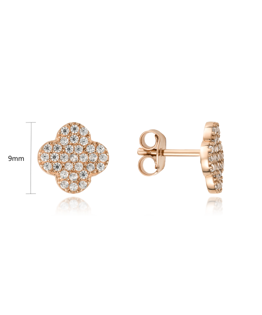 Zelta auskari ar cirkonijiem - Goldinga