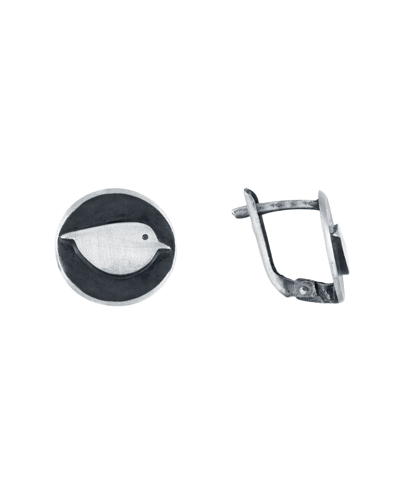 Sudraba auskari "putns"